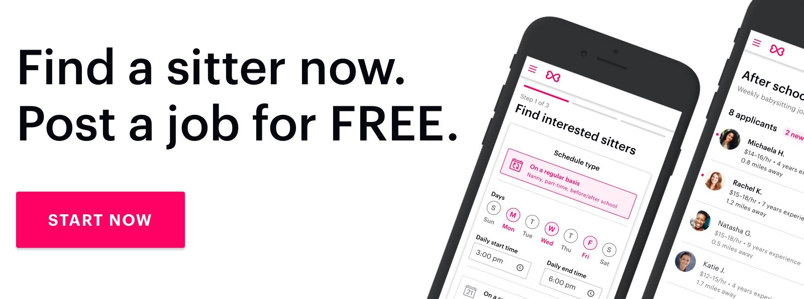 Find a sitter now. Post a job for FREE. Start now. CTA