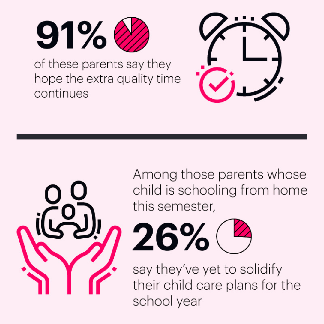 Back to School 2020 Survey data about work from home and school from home